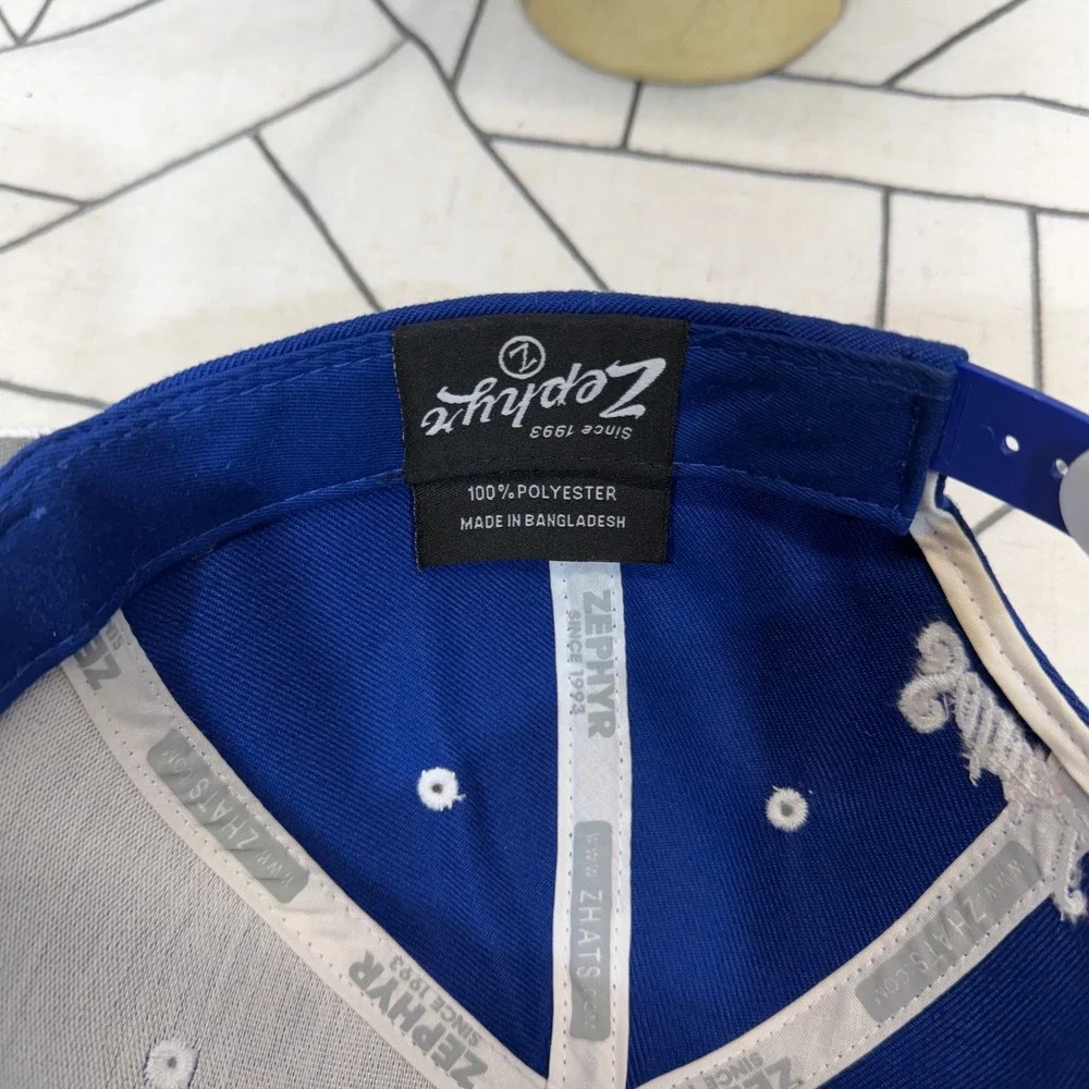 Zephyr Saint Louis Billikens Hat OSFA Blue White Snapback Mascot Logo Cap‎